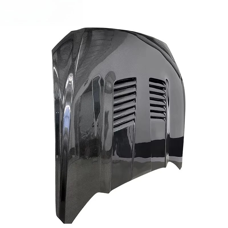 Carbon Fiber Hood With Functional Vents Back Pad Removable for Mustang 2015- 2017 Upgrade